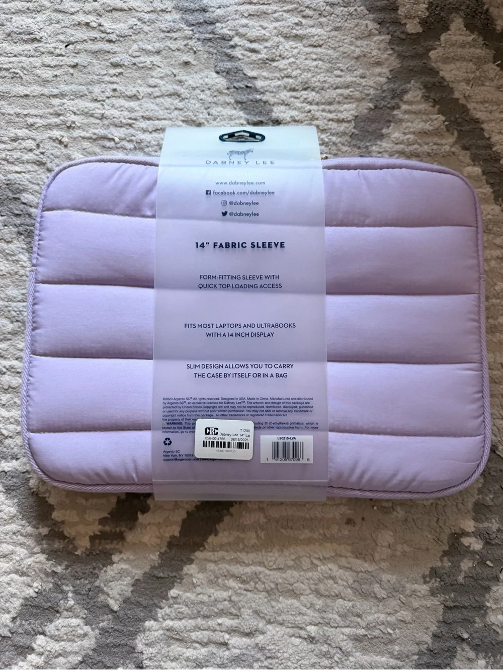 DABNEY LEE Puffy Quilted 14 inch Laptop Sleeve